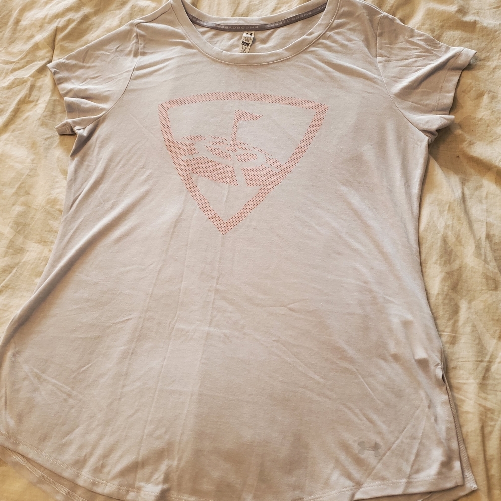 3/$20 Grey top Golf Under Armor Heat Gear T shirt